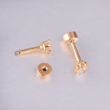 3mm/6mm Steel/Gold Round Mixed Drill Plugs