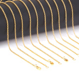 ASON 10pcs/bulk long necklace women collar 2MM steel color & gold color & rose gold & black & pearl stainless steel necklace wholesale