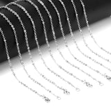 ASON 10pcs/bulk long necklace collar 2MM steel color & gold color & rose gold & black stainless steel necklace wholesale