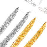 ASON 10pcs / 2mm*45cm 50cm 55cm 60cm Lips Stainless Steel Chains