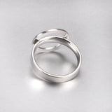 Exaggerated Personalized Textured Stainless Steel Ring