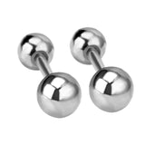 3mm - 7mm 12pc Gold Color Steel Color Steel Bead Screwback Stud Earrings