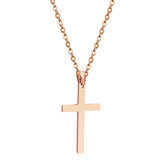 Large 4 Color Cross Pendant Necklace