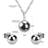 Minimalist Sleek Orb Jewelry Set