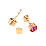 12 pairs 3mm/5mm steel color/gold cylinder AB color diamonds/rose diamonds/big red diamonds/aquamarine diamonds screw plugs