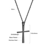 Small 4 colors cross pendant necklace