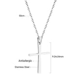 Small 4 colors cross pendant necklace