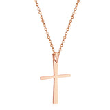 Small 4 colors cross pendant necklace