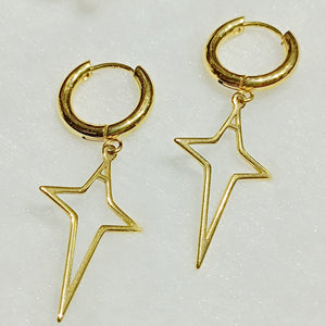 Stainless Steel 18K Gold -plated Jewelry Earrings For Women