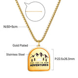 Arch Shape Environmental Protection Pattern Necklace