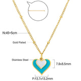 New Fashion Small and Large Heart-shaped Necklace For Women