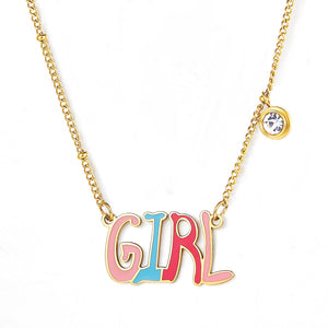 New Fashion GIRL Colorful Letter Necklace