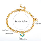 Stainless Steel Big and Small Heart-shaped Accessory Bracelet