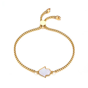 Bracelet accessoire flèche blanche en acier inoxydable