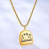 Arch Shape Environmental Protection Pattern Necklace