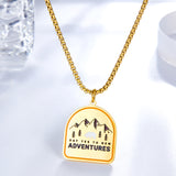 Arch Shape Environmental Protection Pattern Necklace