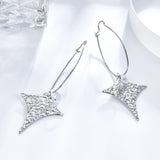 Boucles d'oreilles plaquées or 18 carats en acier inoxydable pour femmes