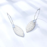 2022 Fashion Leaf Shape With Diamond Earrings