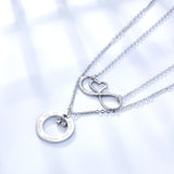 Circle Accessories With Double Bead + Heart Accessories With Chain Double Chain