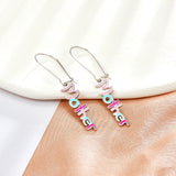 Fashion Letter Mother Mixed Color Earrings