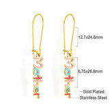 Fashion Letter Mother Mixed Color Earrings