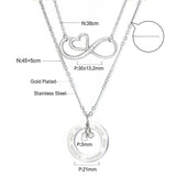 Circle Accessories With Double Bead + Heart Accessories With Chain Double Chain