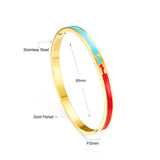 Bracelet dur pour électrocardiogramme (ECG), en acier inoxydable, couleurs mélangées, à la mode, 2022