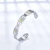 Stainless Steel Mixed Color Sun Hard Bracelet For Women