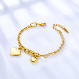 Stainless Steel Size Heart-shaped Accessories Bracelet