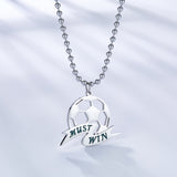 Fashion MUST WIN Football Accessories Necklace