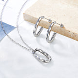 Fashion Oval Hollow Special-shaped Jewelry Set