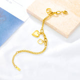 Heart-Shaped Accessory + 2 Heart-Shaped Hollow Accessories Bracelet