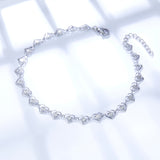 Stainless Steel 23 Heart-shapeds Anklet