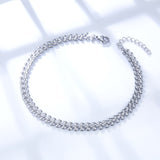 Stainless Steel 18k Gold Plated Sapling Anklet