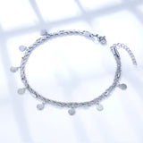 8 Round Accessories + Chain Double Chain Anklet