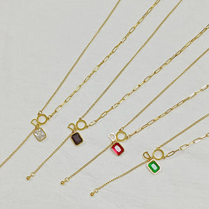 New Fashion 18k Gold Plated Exquisite Multi-colored Necklace