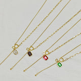 New Fashion 18k Gold Plated Exquisite Multi-colored Necklace