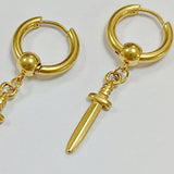 Pendientes chapados en oro de la joyería de la nueva moda 18K