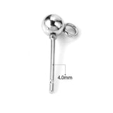 ASON 100pc broche en acier inoxydable trouver goujon Base boucle d'oreille réglage connecteur or réglage pour bijoux à bricoler soi-même boucles d'oreilles faisant des fournitures