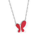 Colliers avec pendentif papillon en acier inoxydable pour femmes, bijoux de bureau de Style coréen, nouvelle mode 