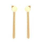 Vestido Jewelry Korean Style Wedding Tassel Drop Earrings Women Stainless Steel Dangle Earings Christmas Pendientes