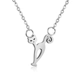 Collier avec pendentif motif Animal, couleur or, bijoux pour hommes et femmes, chaîne en acier inoxydable