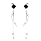 Vestido Jewelry Korean Style Wedding Tassel Drop Earrings Women Stainless Steel Dangle Earings Christmas Pendientes