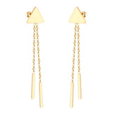 Vestido Jewelry Korean Style Wedding Tassel Drop Earrings Women Stainless Steel Dangle Earings Christmas Pendientes