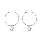 Pendientes de aro de acero inoxidable 2020, pendientes de circonio circulares, conjunto de pendientes coreanos para mujer, joyería de moda, aretes de mujer 