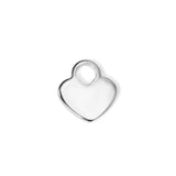 ASON 100 pcs/lot pendentif coeur en acier inoxydable pendentif coeur d'amour couleur or argent pour collier Bracelet fournitures de fabrication de bijoux