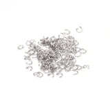 ASON 1000 pcs/Lot anneaux de saut anneaux fendus connecteur en acier inoxydable couleur or pour bricolage collier Bracelet fabrication de bijoux en gros 