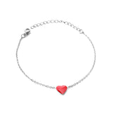 Red Heart Charm Gold Color Pulseras 2020 Fashion Bracelets For Femme Women Chain Bracelet  Jewellery accesorios