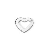 ASON 100 Pcs/Lots breloque coeur creux avec trous pendentif en acier inoxydable 316L pour collier Bracelet fournitures de fabrication de bijoux