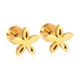 Cute Insect Flower small Earrings Stainless Steel Christmas Stud Earring Sets For Women Jewelry Earings brincos